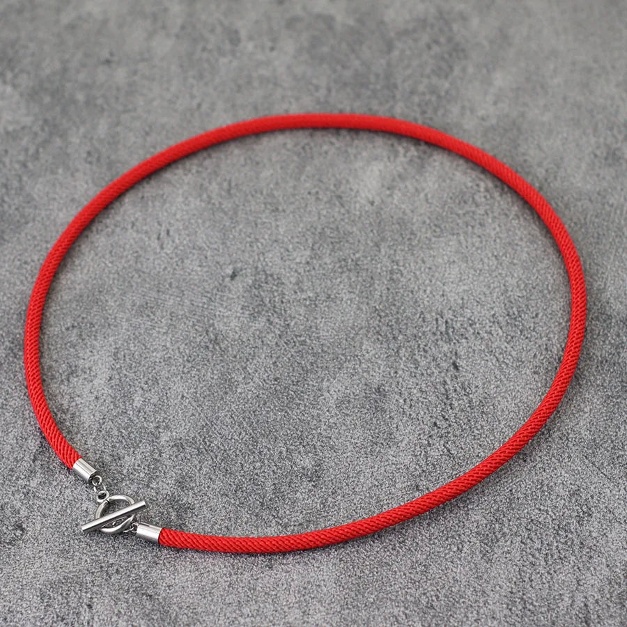 Men’s Rope Necklace – Milan Style Stainless Steel OT Buckle