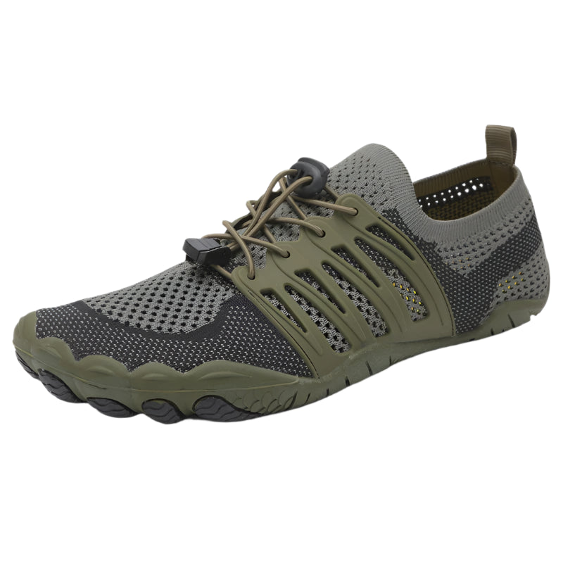 Men's Barefoot Cross-Trainer Shoes – Minimalist Zero Drop Sole, Wide Toe Box, Upstream Water Shoes for Beach & Swimming
