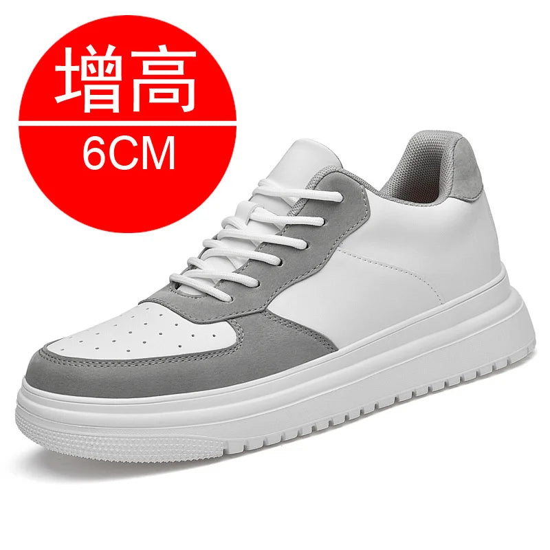 Men’s Elevator Sneakers – Hidden Heel Heightening Shoes (6CM, 8CM, 10CM)