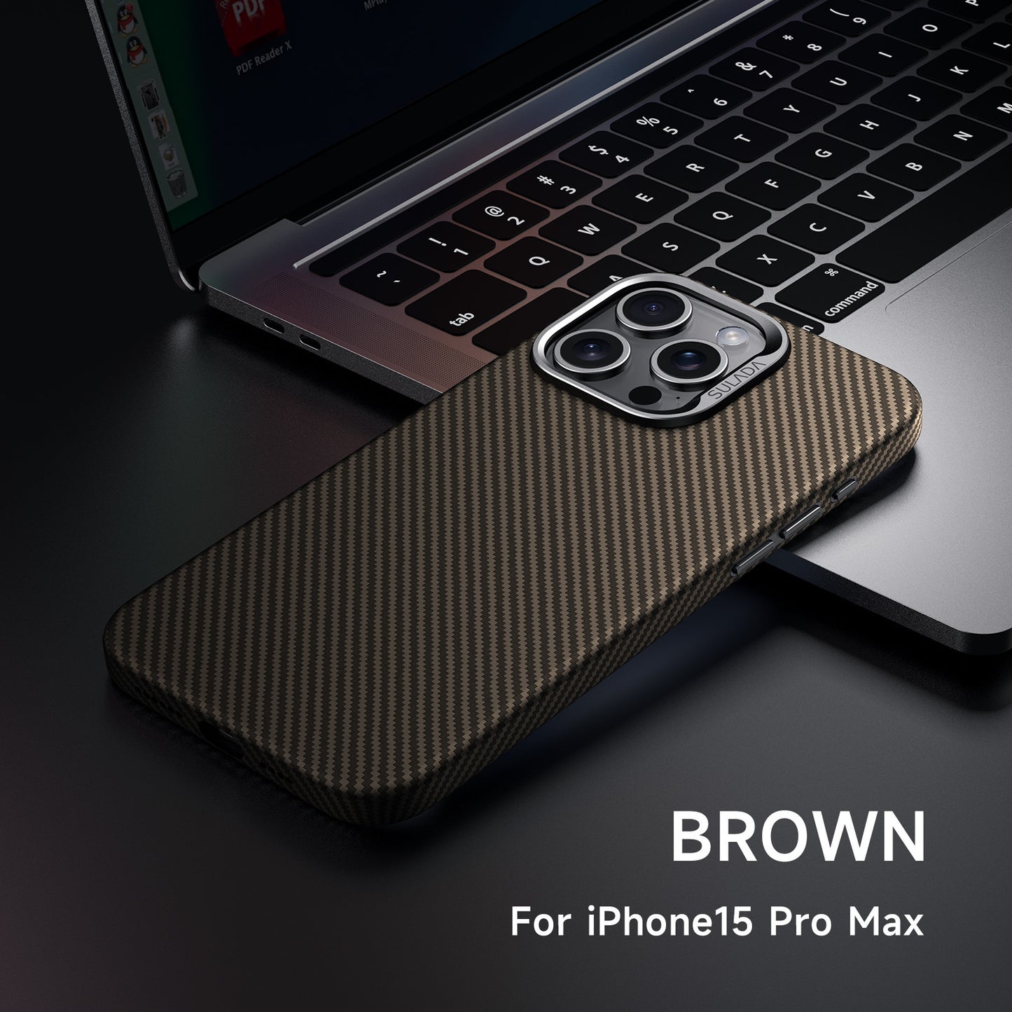 Luxury Gentleman Carbon Fiber iPhone Case – Magnetic, Stylish & Tough