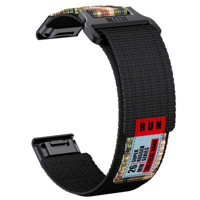 Men’s Tactical Nylon Sports Watch Strap – 20mm & 22mm Universal Fit for Samsung, Huawei, Garmin