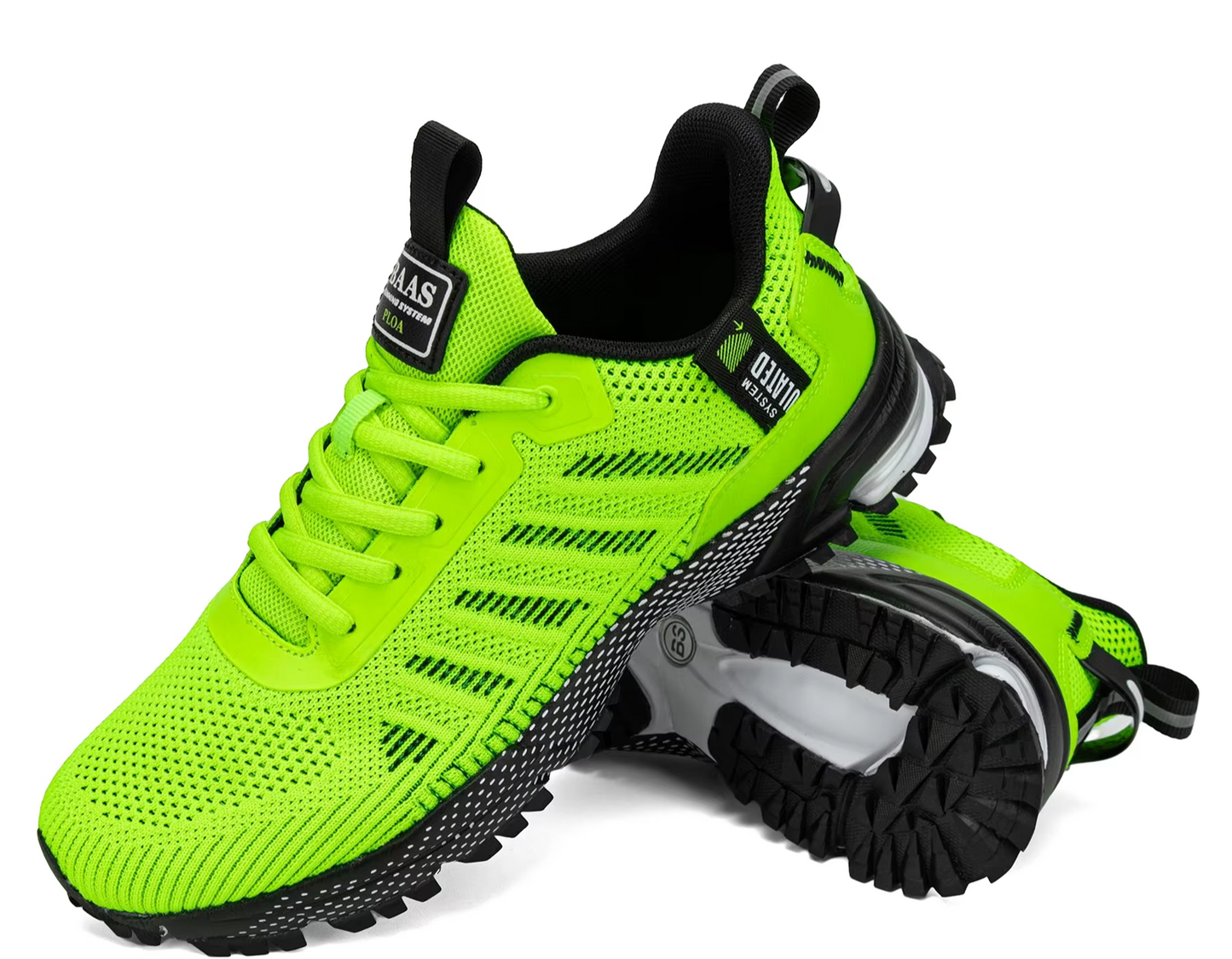 Men's Running Shoes for Big Sizes | Baasploa Breathable Mesh Sneakers for Outdoor, Gym & Grass Walking | Plus Size 41–50