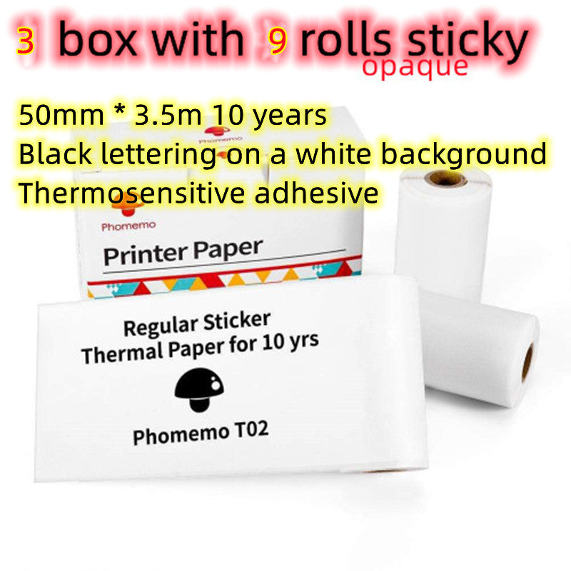 Phomemo T02 Bluetooth Mini Thermal Printer – Inkless, Portable & Multilingual