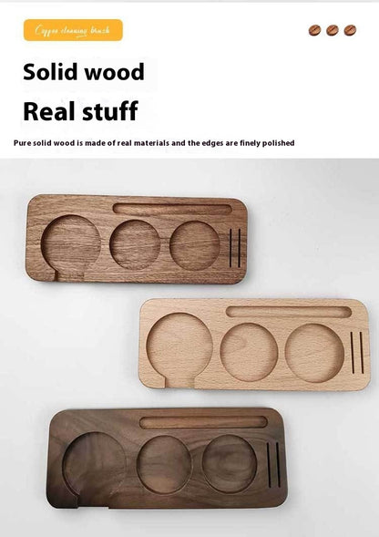 Solid Wood Coffee Distributor Board – Modern Barista Station Upgrade