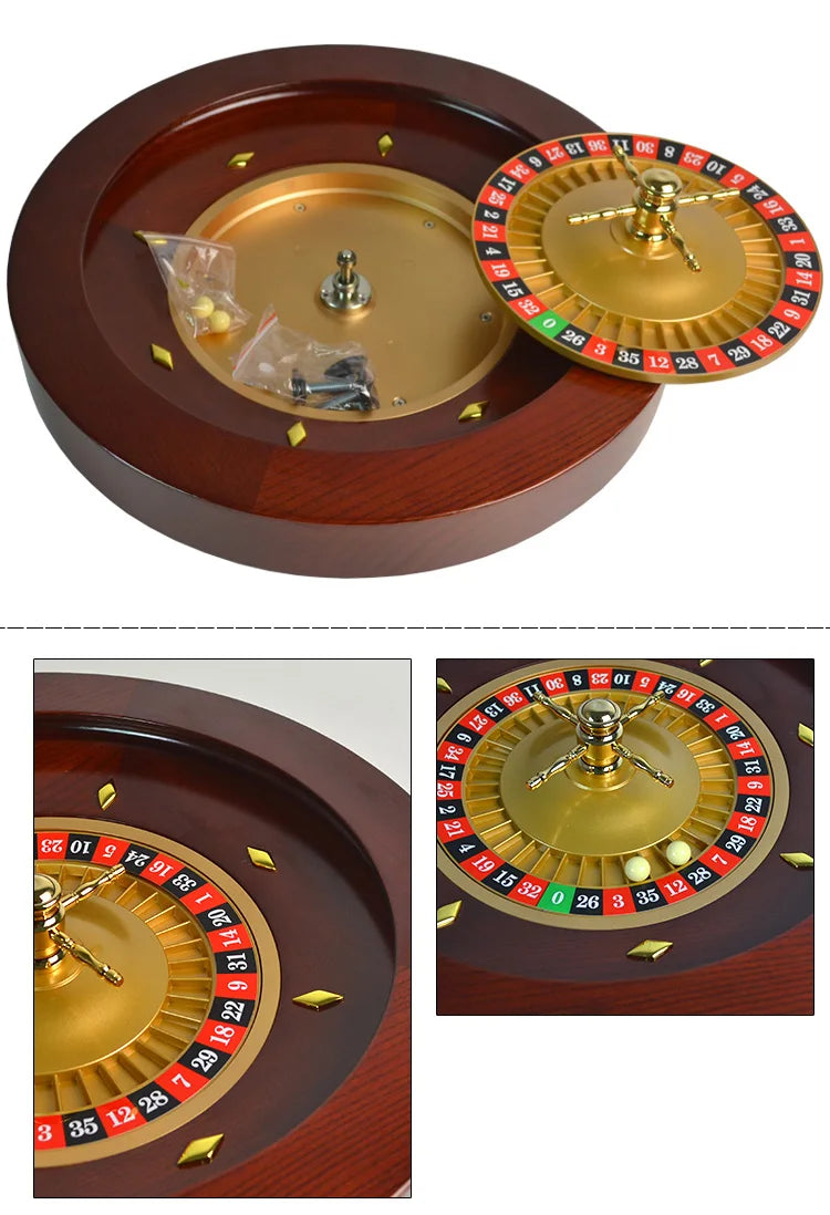 High-Quality Wooden Roulette Set for Premium Casino Gaming Fun - Man Gifts Shop