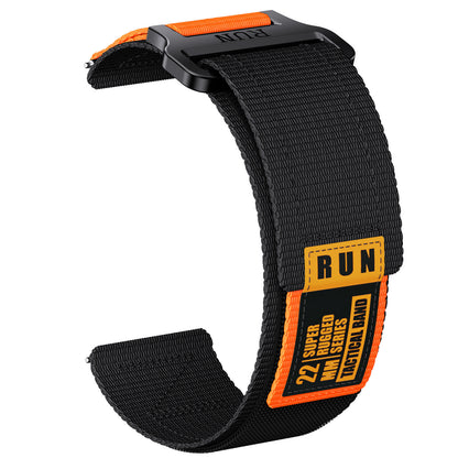 Men’s Tactical Nylon Sports Watch Strap – 20mm & 22mm Universal Fit for Samsung, Huawei, Garmin