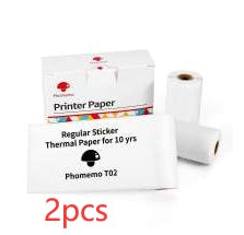 Phomemo T02 Bluetooth Mini Thermal Printer – Inkless, Portable & Multilingual