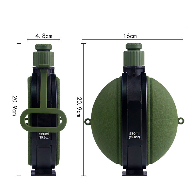 Folding Military-Grade Silicone Water Bottle – 19.8oz