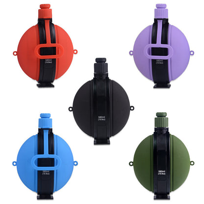 Folding Military-Grade Silicone Water Bottle – 19.8oz
