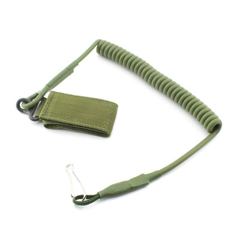 Outdoor Tactical Coiled Safety Lanyard – Multiple Colors