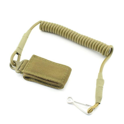 Outdoor Tactical Coiled Safety Lanyard – Multiple Colors