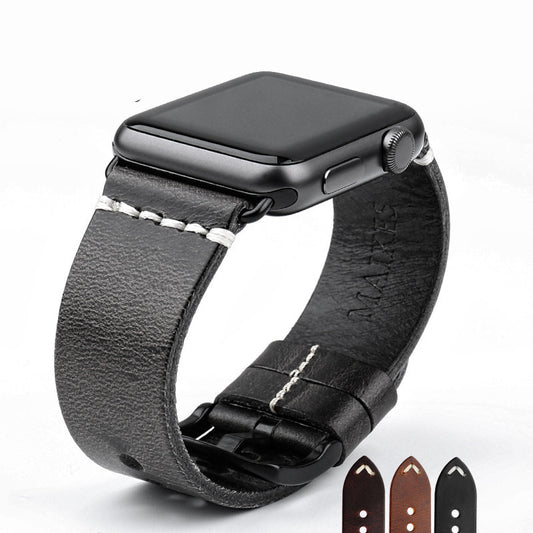 Heritage Leather Apple Watch Strap – Classic Style with Modern Fit