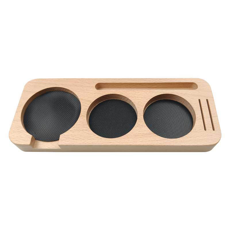 Solid Wood Coffee Distributor Board – Modern Barista Station Upgrade