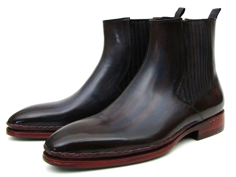 Original Paul Parkman® Men's Chelsea Boots Navy & Bordeaux - Man Gifts Shop