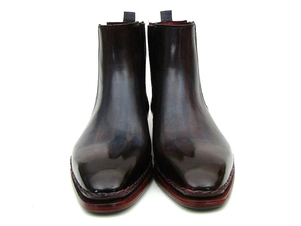 Original Paul Parkman® Men's Chelsea Boots Navy & Bordeaux - Man Gifts Shop