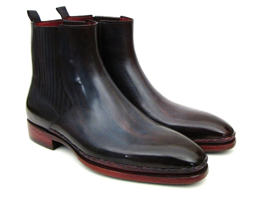 Original Paul Parkman® Men's Chelsea Boots Navy & Bordeaux - Man Gifts Shop