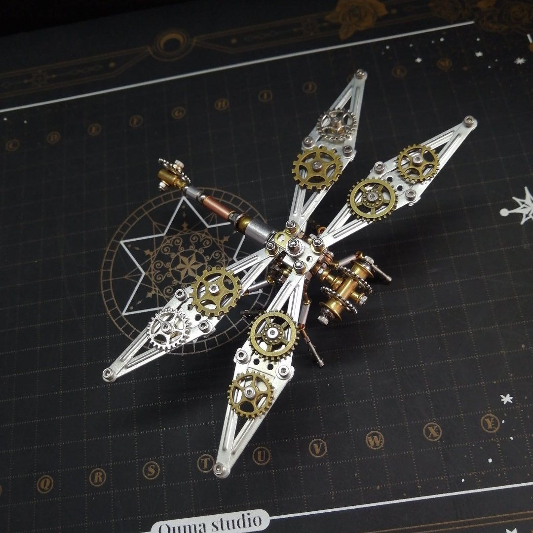 DIY 3D Steampunk Dragonfly Puzzle – Mechanical Insect Marvel