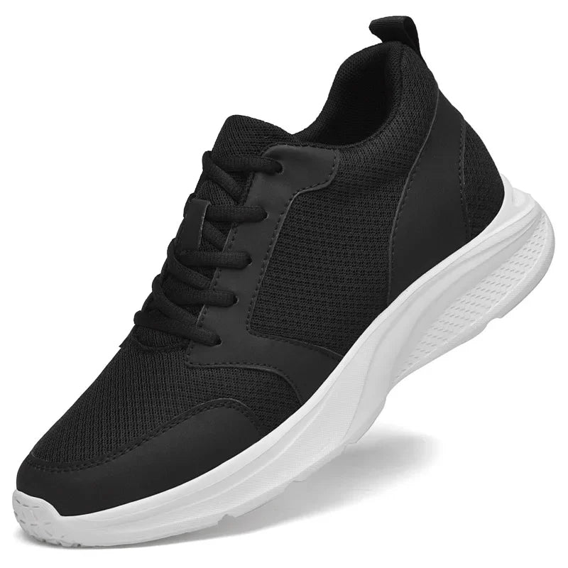 Men’s Height-Increase Elevator Sneakers | 8cm & 10cm Height Boost - Black