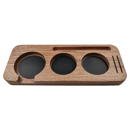 Solid Wood Coffee Distributor Board – Modern Barista Station Upgrade