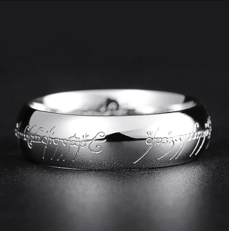 Elvish Enchanted Stainless Steel 3D Carved Refined Ring