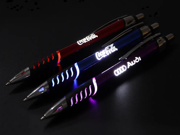 Custom LED Light-Up Touch Screen Stylus Pen with Laser Logo | High-Quality Promotional Ballpoint Pen - 200 pcs