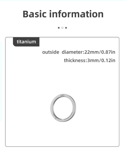 Titanium Alloy Quick Release Keychain Buckle – Durable, Lightweight & Secure