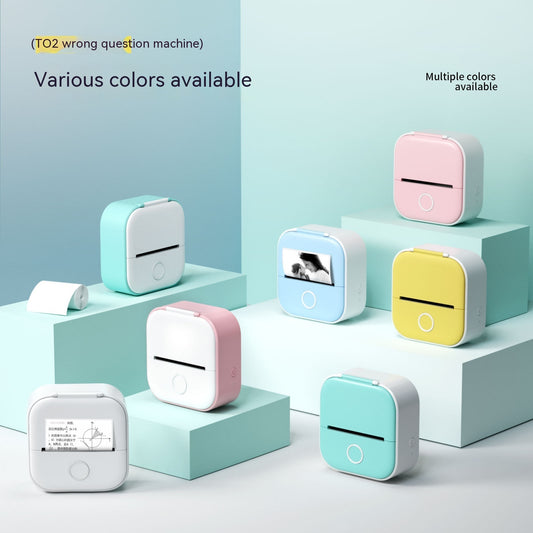 Phomemo T02 Bluetooth Mini Thermal Printer – Inkless, Portable & Multilingual