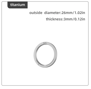 Titanium Alloy Quick Release Keychain Buckle – Durable, Lightweight & Secure