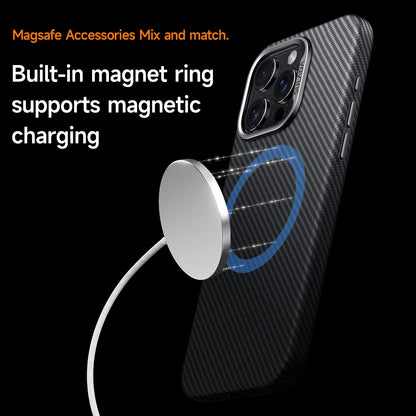 Luxury Gentleman Carbon Fiber iPhone Case – Magnetic, Stylish & Tough