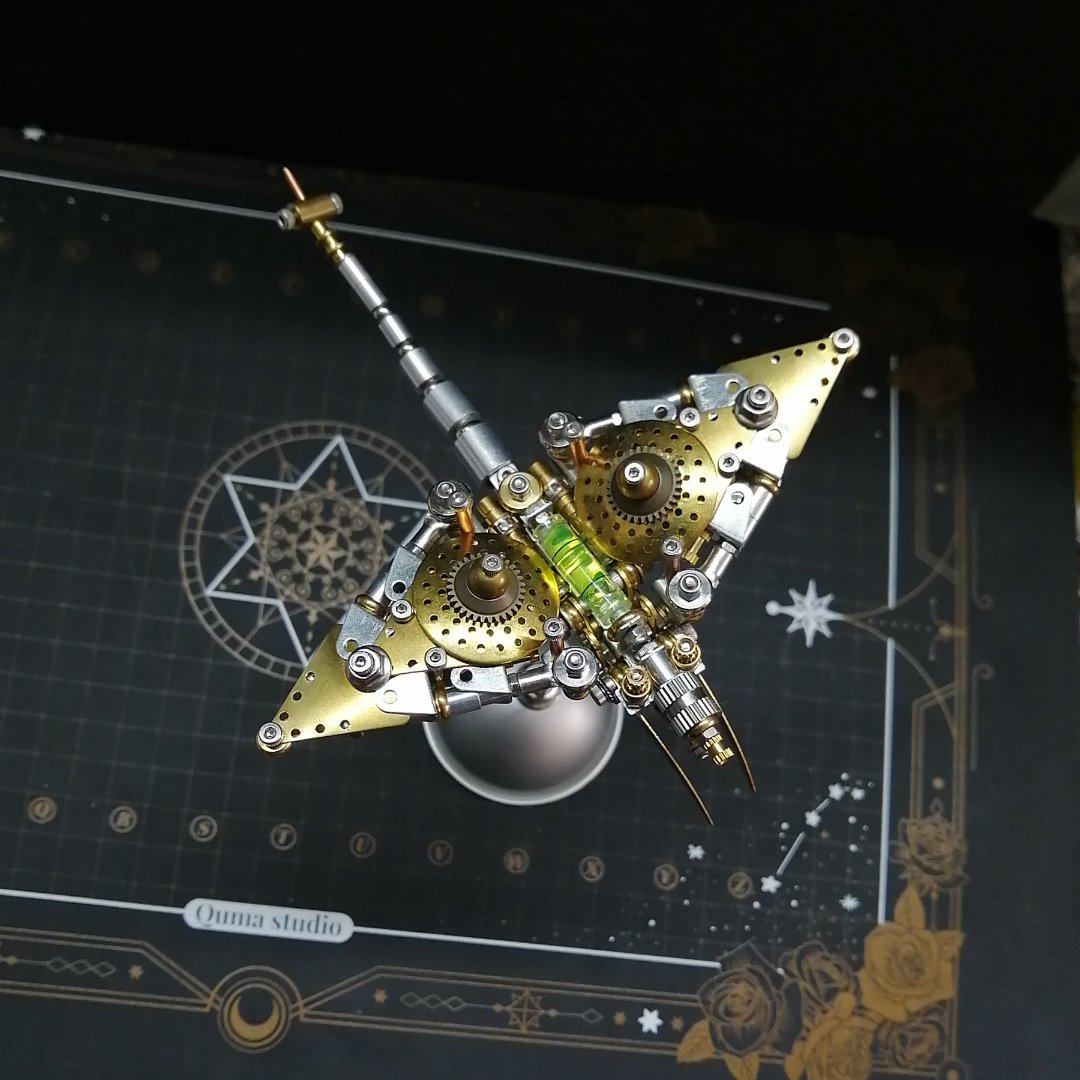 DIY 3D Steampunk Manta Ray Puzzle – Mechanical Metal Model Kit