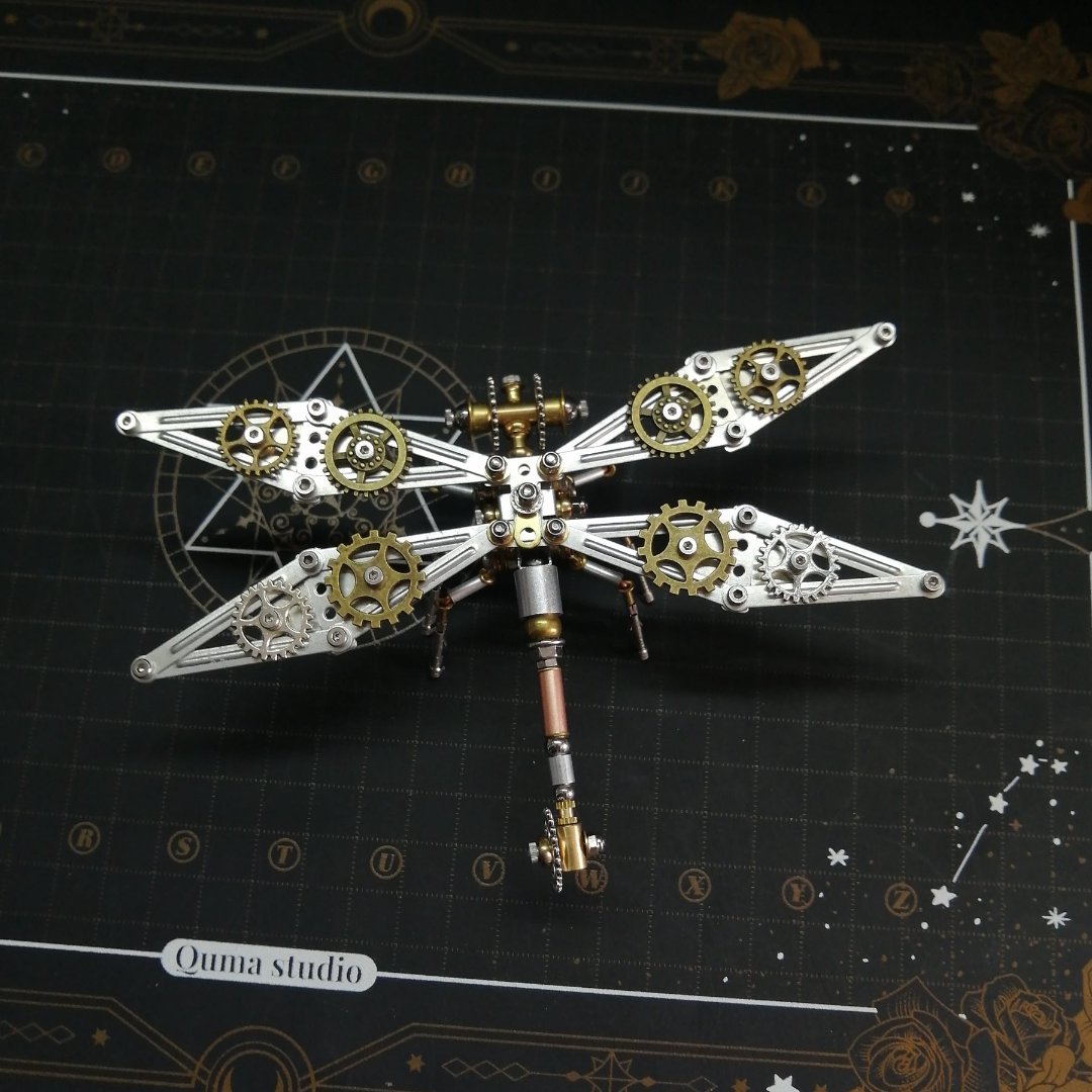 DIY 3D Steampunk Dragonfly Puzzle – Mechanical Insect Marvel