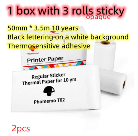 Phomemo T02 Bluetooth Mini Thermal Printer – Inkless, Portable & Multilingual
