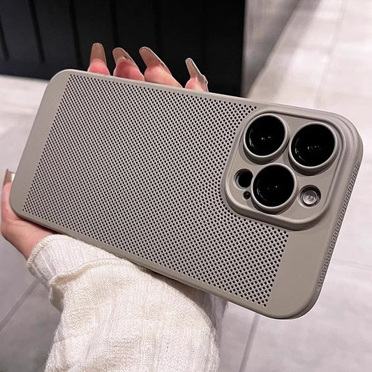Ultra-Thin Breathable iPhone 16 Case with Lens Protector Cooling Case