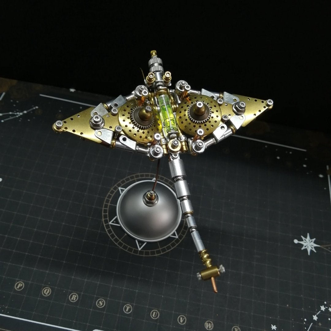 DIY 3D Steampunk Manta Ray Puzzle – Mechanical Metal Model Kit