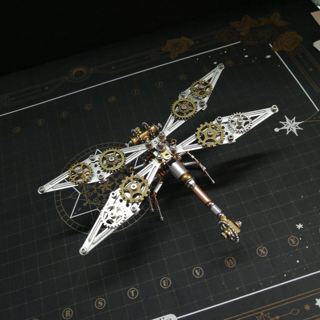 DIY 3D Steampunk Dragonfly Puzzle – Mechanical Insect Marvel