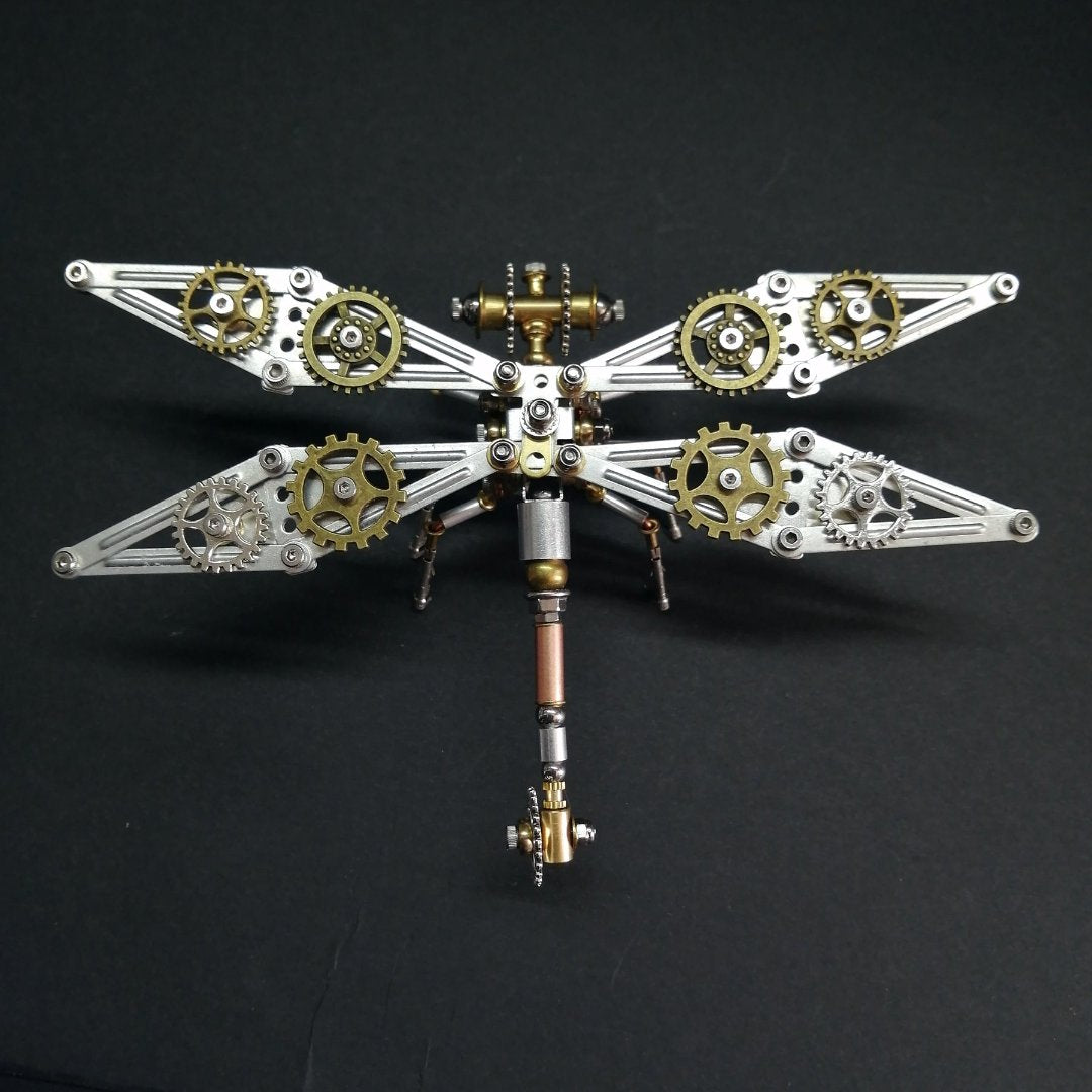 DIY 3D Steampunk Dragonfly Puzzle – Mechanical Insect Marvel