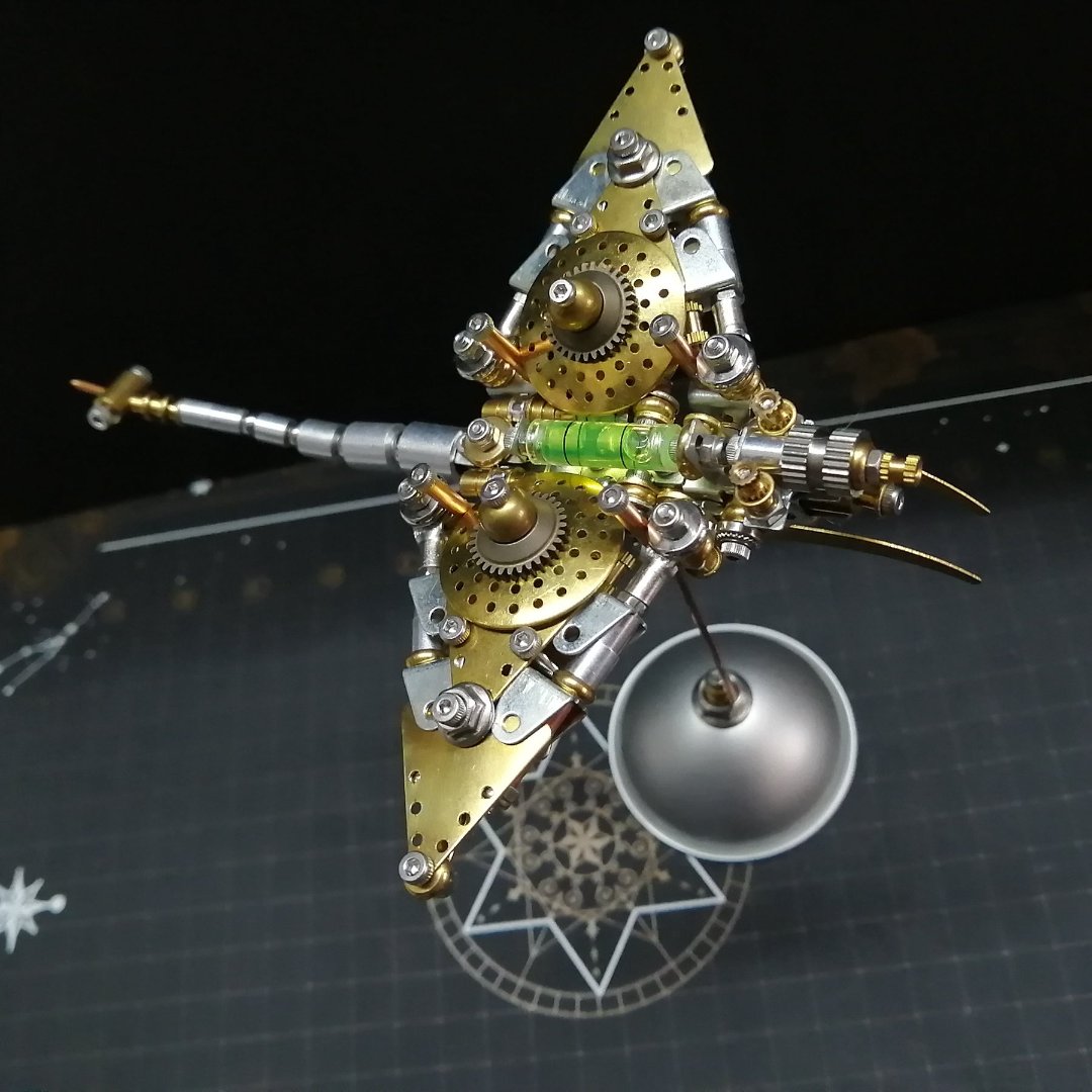 DIY 3D Steampunk Manta Ray Puzzle – Mechanical Metal Model Kit