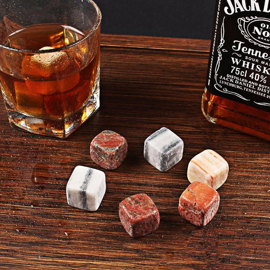 MGS Premium Jade Ice Whiskey Stones – Natural Crystal Gemstone Ice Cubes