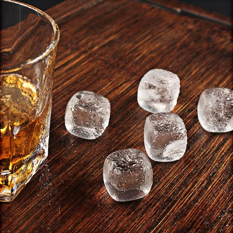 MGS Premium Jade Ice Whiskey Stones – Natural Crystal Gemstone Ice Cubes