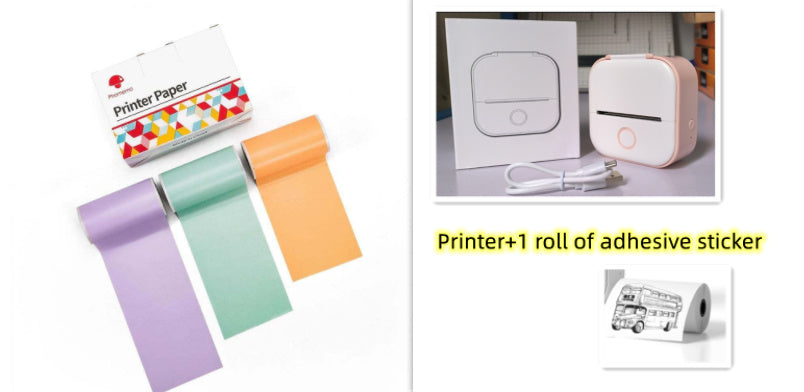 Phomemo T02 Bluetooth Mini Thermal Printer – Inkless, Portable & Multilingual