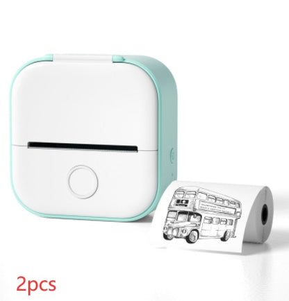 Phomemo T02 Bluetooth Mini Thermal Printer – Inkless, Portable & Multilingual