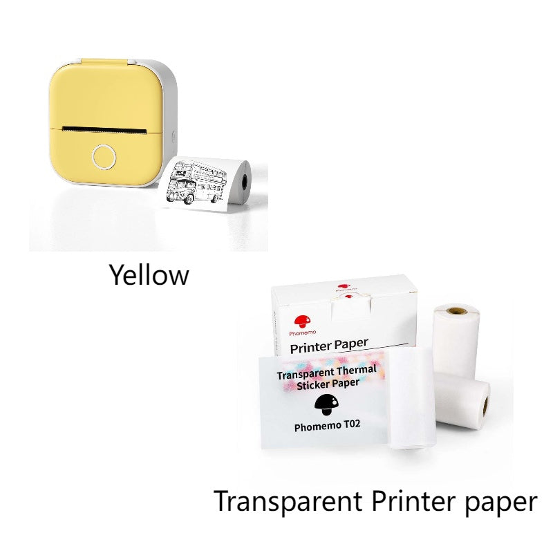 Phomemo T02 Bluetooth Mini Thermal Printer – Inkless, Portable & Multilingual