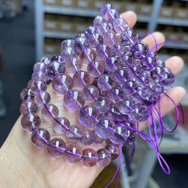🌿 Natural Brazilian Iced Amethyst Bracelet