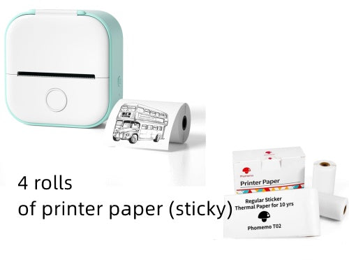 Phomemo T02 Bluetooth Mini Thermal Printer – Inkless, Portable & Multilingual