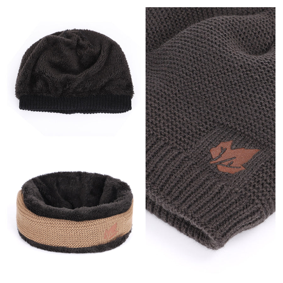 Conjunto de gorro y braga de punto Ultimate Warmth para hombre 