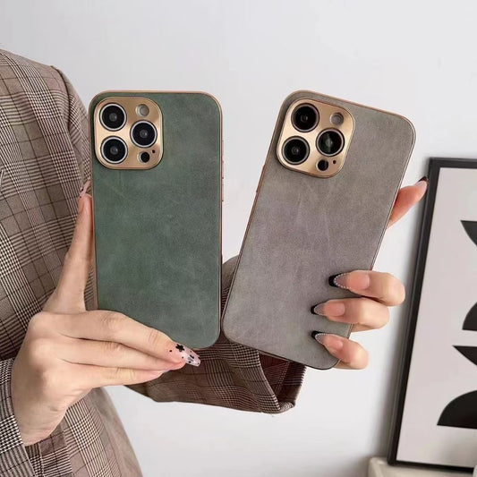 Premium Leather Texture iPhone Case – Slim, Stylish & Protective