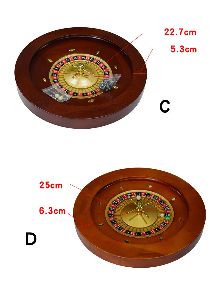 High-Quality Wooden Roulette Set for Premium Casino Gaming Fun - Man Gifts Shop