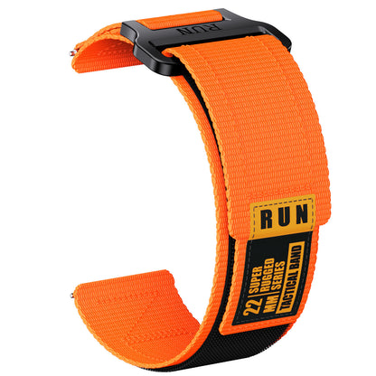 Men’s Tactical Nylon Sports Watch Strap – 20mm & 22mm Universal Fit for Samsung, Huawei, Garmin