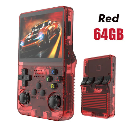 R36S Retro Handheld Video Game Console – Open Source, 3.5" IPS Screen, 64GB Storage