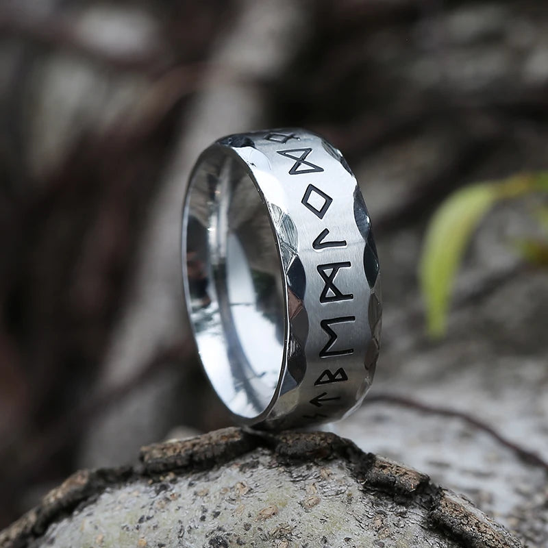 Forge Your Legend: Viking Gothic Style Stainless Steel Celtic Knot Ring - A Nordic Trinity Band for Men's Jewelry Mastery - Man Gifts Shop